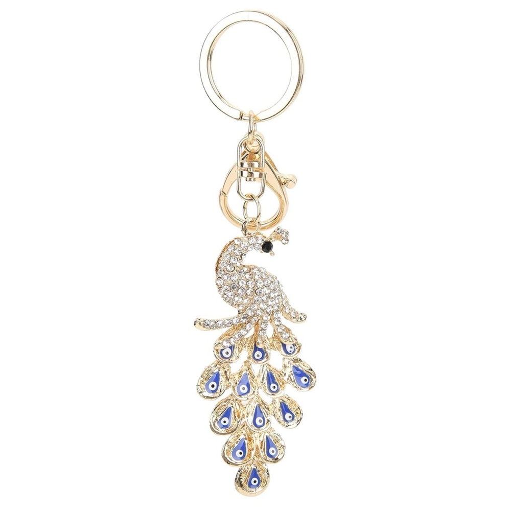 KEYCHAIN EVIL EYE PEACOCK